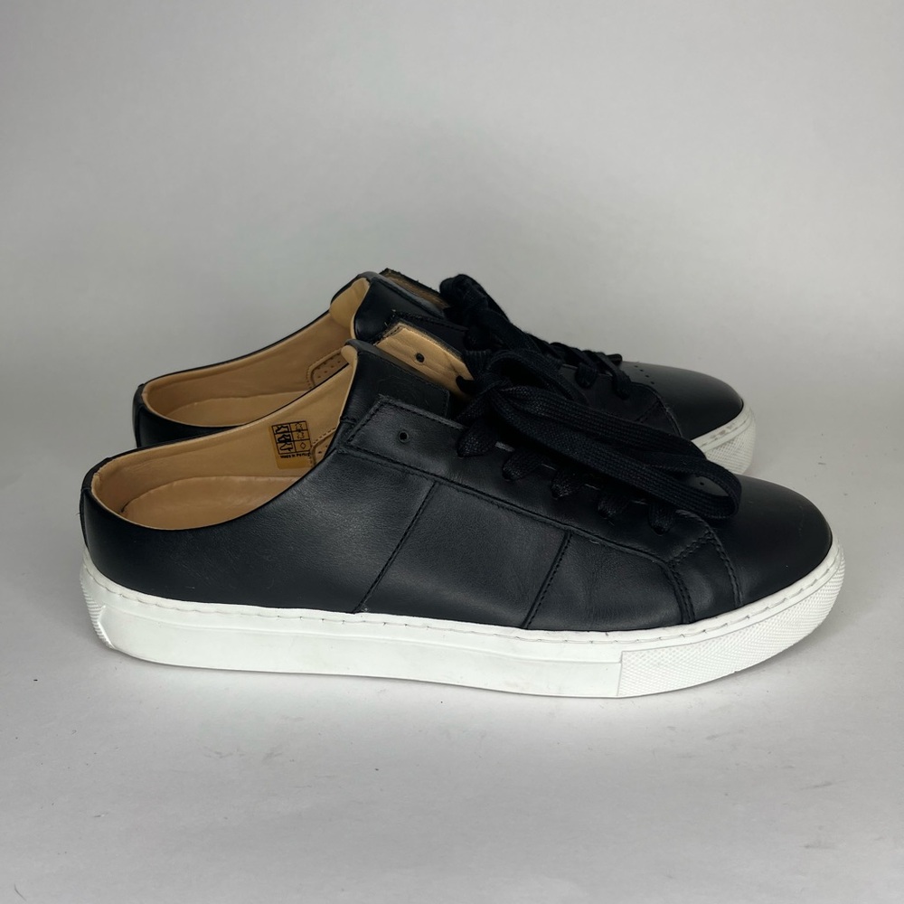 greats brooklyn shoes Lace Up Sneakers Women Size 39 US 9 Black Leather Lace Up
